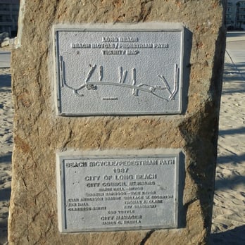 Alamitos Beach - Bicycle path indicator - Beaches Near Me - Long Beach, California
