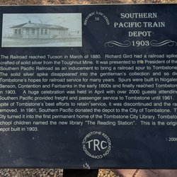Tombstone City Library - The library building is the former train depot