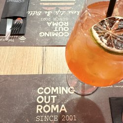Coming Out - Coming Out Spritz (passion fruit liquor, champagne, and soda water)