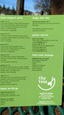 Menu photo 8 The Toss San Carlos, CA Menu photo 8 The Toss San Carlos, CA