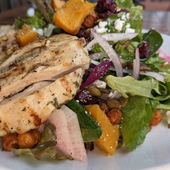 Copperwood Tavern - Salad with chicken from Copperwood Tavern in Shirlington, VA. - New American Near Me - Arlington, Virginia