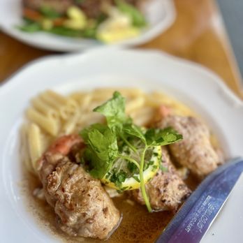 Ristorante Paradiso - Veal wrapped prawns in scampi sauce w/ penne - Italian Near Me - Kirkland, Washington Ristorante Paradiso - Veal wrapped prawns in scampi sauce w/ penne - Italian Near Me - Kirkland, Washington