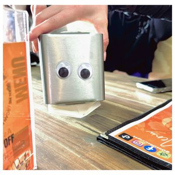 Olla Olla - Napkin holder with googly eyes - Desserts Near Me - Phoenix, Arizona