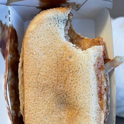McDonald's - Mold on the bun and what he had eaten. Jesus and they asked us to take it back.
