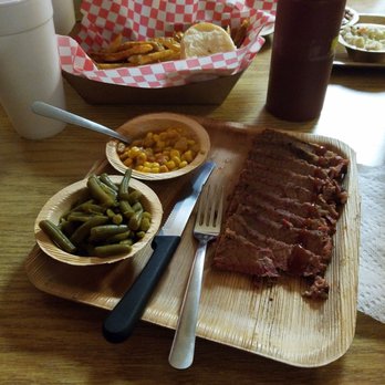 JC's Bar-B-Q Place - Brisket plate - Barbeque Near Me - Van Buren, Arkansas