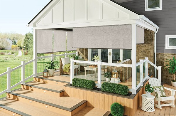 Graber Exterior Shades - Transform an outdoor space into an entertaining with Graber Exterior Screen Shades! Graber Exterior Shades - Transform an outdoor space into an entertaining with Graber Exterior Screen Shades!
