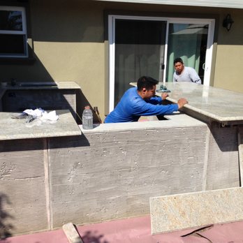 Apex Marble - Installing our granite top to our outdoor kitchen - Kitchen & Bath Near Me - San Jose, California