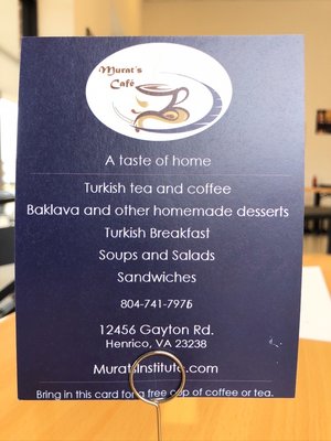 Menu photo 4 Murat’s Cafe Henrico, VA