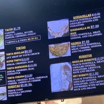 Super Tacos El Chihuas - Menu - Tacos Near Me - Tulsa, Oklahoma