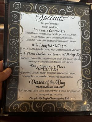 Menu photo 1 Little Italy Myrtle Beach, SC