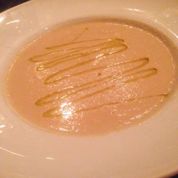 Sopra Bistro - Cauliflower purée soup with white truffle oil - Italian Near Me - Lake Geneva, Wisconsin Sopra Bistro - Cauliflower purée soup with white truffle oil - Italian Near Me - Lake Geneva, Wisconsin