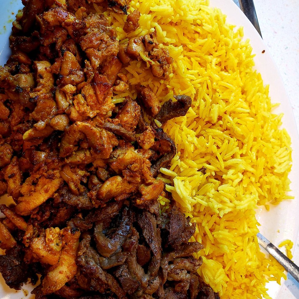Shawarma Inn 2 - The beef and chicken dish with jasmine rice. Huge portion. - Middle Eastern Near Me - Park Ridge, Illinois Shawarma Inn 2 - The beef and chicken dish with jasmine rice. Huge portion. - Middle Eastern Near Me - Park Ridge, Illinois