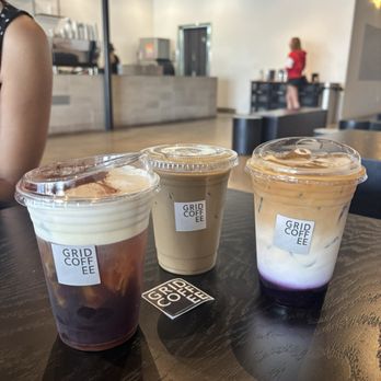 Grid Coffee - Eispanner Americano, Hojicha Latte, Blueberry caffe latte - Coffee & Tea Near Me - Santa Ana, California Grid Coffee - Eispanner Americano, Hojicha Latte, Blueberry caffe latte - Coffee & Tea Near Me - Santa Ana, California