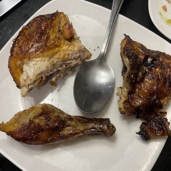 El Pollo Loco - Look at the size of the chicken compared to a normal soup spoon. - Chicken Shop Near Me - Kent, Washington