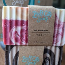 Buff City Soap- Clarence - Coconuts & Pina Coladas, Lemon, Pomegranate & Cream