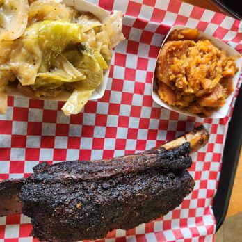 Uncle Tony's Backyard Bbq - Beef rib and best cabbage we've ever had - Barbeque Near Me - Orlando, Florida