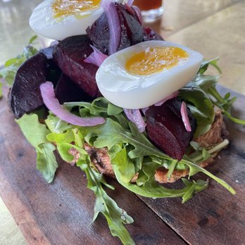 Von Bismarck - Beet salad. Beets cooked and pickled perfectly. Loved the toast under the salad! - German Near Me - Reno, Nevada Von Bismarck - Beet salad. Beets cooked and pickled perfectly. Loved the toast under the salad! - German Near Me - Reno, Nevada