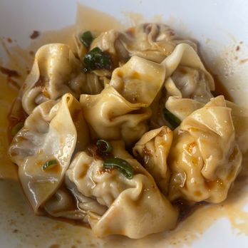 Thumbling - Spicy wonton does have a kick for sure. More than your Ding Tai Fund spicy wonton. - Shanghainese Near Me - West Covina, California Thumbling - Spicy wonton does have a kick for sure. More than your Ding Tai Fund spicy wonton. - Shanghainese Near Me - West Covina, California