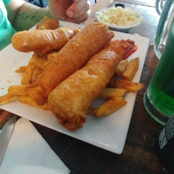 Bunky's Raw Bar & Grill - Fish and chips. Enough for 2 people!! - Sports Bars Near Me - Indialantic, Florida Bunky's Raw Bar & Grill - Fish and chips. Enough for 2 people!! - Sports Bars Near Me - Indialantic, Florida