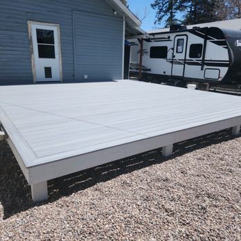 Dream Construction - Partially completed deck. Next up steps and railing. - General Contractors Near Me