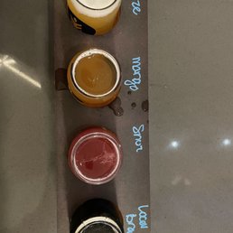 Beer flight $8 Beer flight $8