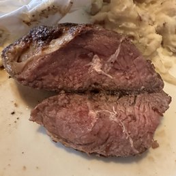 Inside of the steak. Pure fat and gristle. Could not chew it at all. Inside of the steak. Pure fat and gristle. Could not chew it at all.