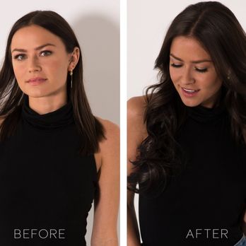 Soho Style - Allison 16" clip-ins before & after. - Wigs Near Me - Dallas, Texas