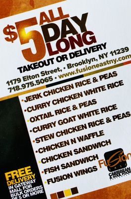 Menu photo 6 Fusion East Brooklyn, NY