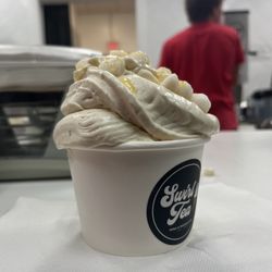 Drilled nilla wafer in cone