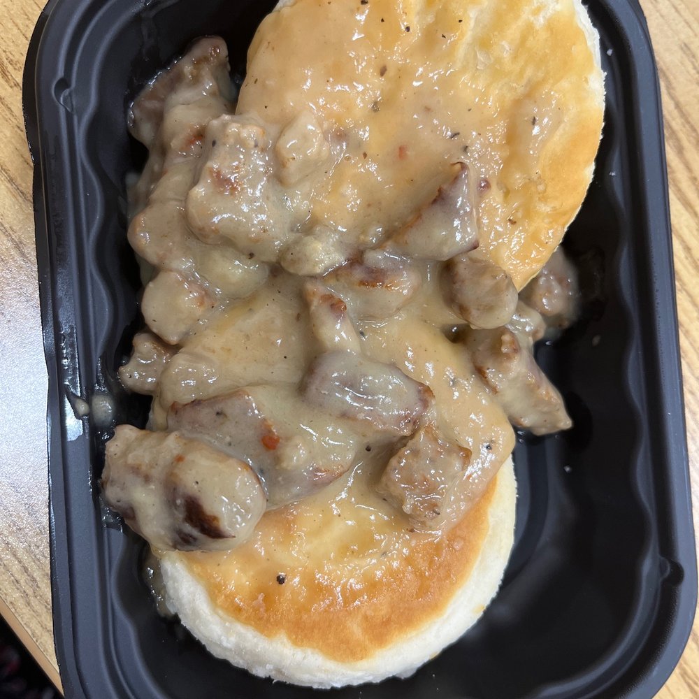 Wendy's - Sausage Gravy & Biscuit they gave me this morning - Burgers Near Me - Weston, Florida