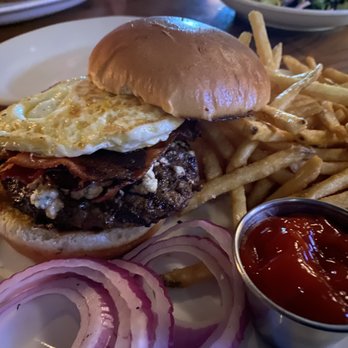 CHoP Chandler - Bacon, blue cheese burger with a fried egg. - Steakhouses Near Me - Chandler, Arizona
