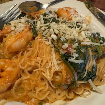 Cucina Tagliani - Build your own angle hair pasta giant shrimp (extra$..worth it!) spinach double spicy tomato fredo with extra serving Parmesan! - Italian Near Me - Glendale, Arizona Cucina Tagliani - Build your own angle hair pasta giant shrimp (extra$..worth it!) spinach double spicy tomato fredo with extra serving Parmesan! - Italian Near Me - Glendale, Arizona