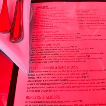 Oliver's Bistro - Menu - Breakfast & Brunch Near Me - Miami Beach, Florida