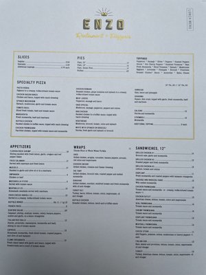 Menu photo 8 Enzo Restaurant + Pizzeria Morristown, NJ