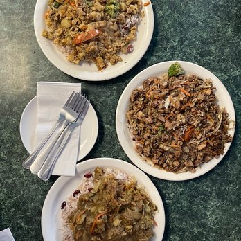 Harry Singh's Original Caribbean Restaurant - (top to bottom); Curry Chicken, Jerk Chicken, Lamb with Rice and Beans. - Caribbean Near Me - Minneapolis, Minnesota Harry Singh's Original Caribbean Restaurant - (top to bottom); Curry Chicken, Jerk Chicken, Lamb with Rice and Beans. - Caribbean Near Me - Minneapolis, Minnesota