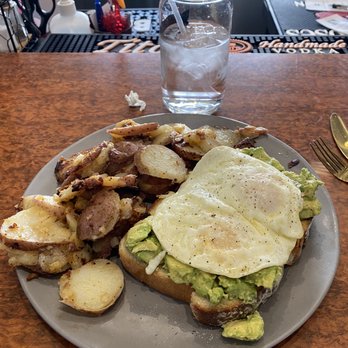 Biscuit & Hogs - Avocado toast and eggs - New American Near Me - Meridian, Idaho
