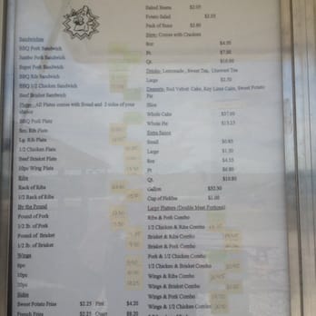 O Rudy's Rib Shack - a menu for the restaurant - Barbeque Near Me - Jackson, Georgia