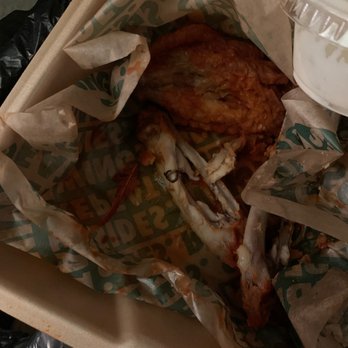 Wingstop - Didnt eat last wing because thats when i saw the large feather. Thats gross. Never ordering from any wingstop again. - Chicken Wings Near Me - South Euclid, Ohio Wingstop - Didnt eat last wing because thats when i saw the large feather. Thats gross. Never ordering from any wingstop again. - Chicken Wings Near Me - South Euclid, Ohio