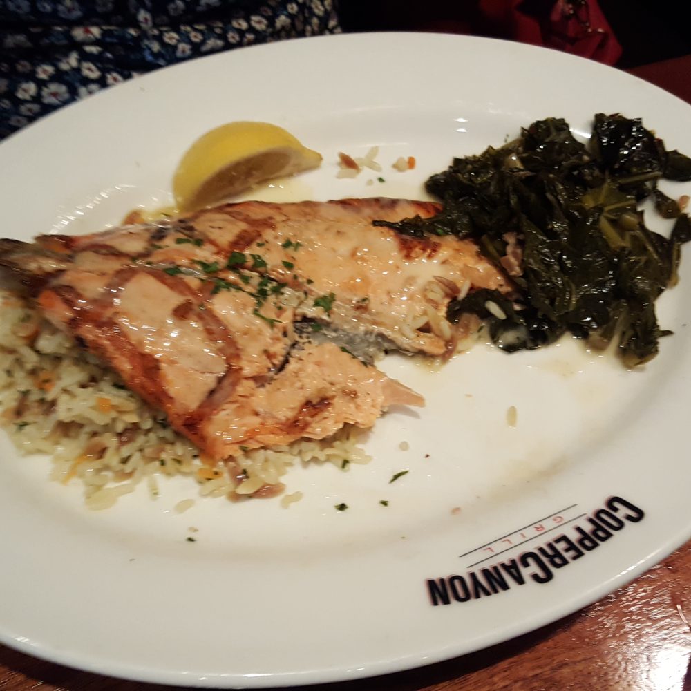 Copper Canyon Grill- Silver Spring - The grilled fish with wild rice and collard greens was mouth watering and large portion sizes - American Near Me - Silver Spring, Maryland