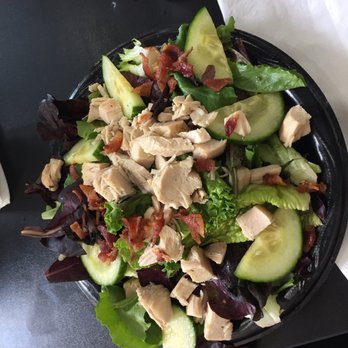 Cafe Desoto - House salad with grilled chicken. (My friend had 1/2 the ingredients held - she's weird.) - American Near Me - Alexandria, Louisiana Cafe Desoto - House salad with grilled chicken. (My friend had 1/2 the ingredients held - she's weird.) - American Near Me - Alexandria, Louisiana