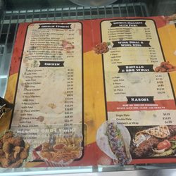 Crispy Fried Chicken and Kabobs - Menu