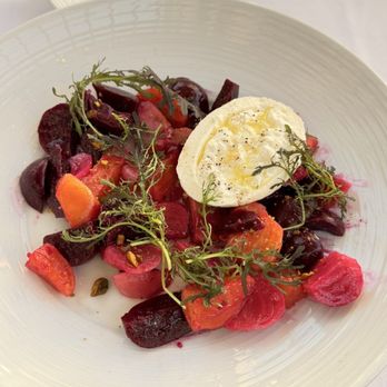 Oscar's Steakhouse - Beets and Barata  salad - Steakhouses Near Me - Las Vegas, Nevada