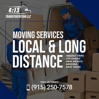 4:13 Transportation - Experienced, reliable movers for homes, businesses, and military. Packing, loading, junk hauling & more. Serving Alamogordo & nationwide! - Movers Near Me - Alamogordo, New Mexico