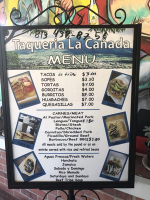 Menu photo 3 taqueria la cañada Brandon, FL Menu photo 3 taqueria la cañada Brandon, FL
