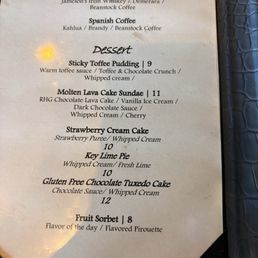Updated menu from 8/7/26