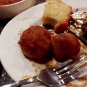 Casa Calabria - Meatballs that were a ripoff and not very good $3.79 on left (seriously?!) $1.89 on right - Pizza Near Me - Marquette, Michigan Casa Calabria - Meatballs that were a ripoff and not very good $3.79 on left (seriously?!) $1.89 on right - Pizza Near Me - Marquette, Michigan