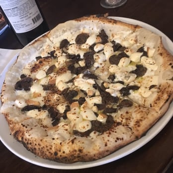 Pupatella - smoked mozzarella, mushrooms, and garlic with white sauce - Pizza Near Me - Arlington, Virginia Pupatella - smoked mozzarella, mushrooms, and garlic with white sauce - Pizza Near Me - Arlington, Virginia