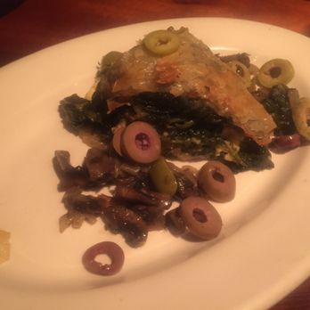 Bramble & Hare - Spanikopita and olives - New American Near Me - Boulder, Colorado