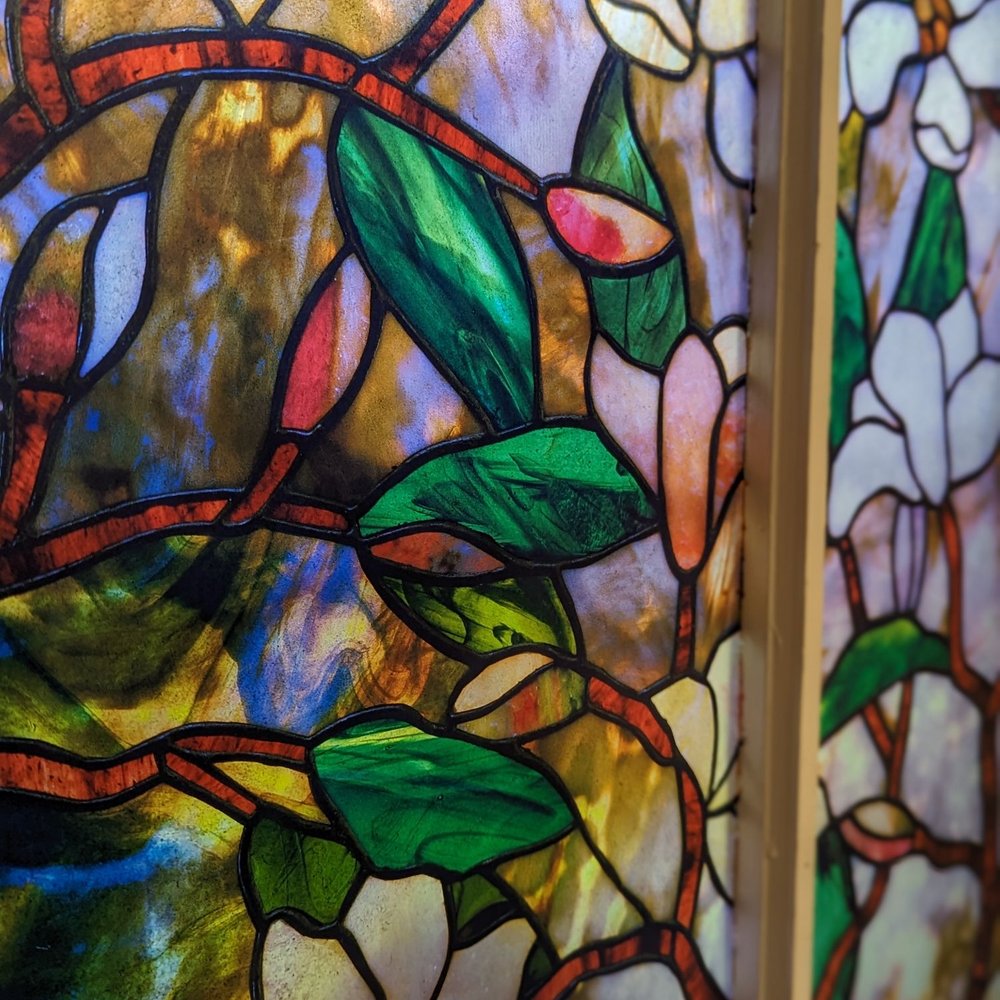 La Patisserie - Staind glass in the RR - Desserts Near Me - Austin, Texas