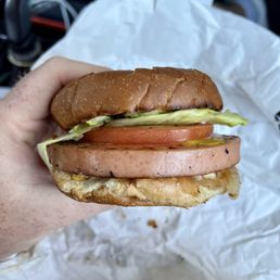 Fried Bologna Sandwich